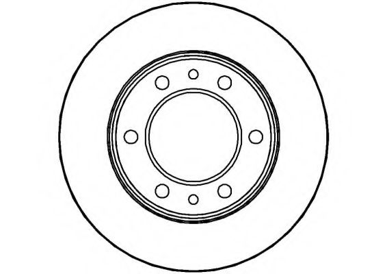 NATIONAL NBD342 Тормозной диск 