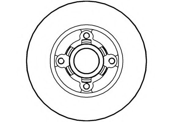 NATIONAL NBD344 Тормозной диск 