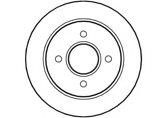 NATIONAL NBD435 Тормозной диск 