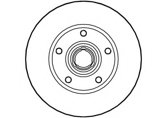 NATIONAL NBD445 Тормозной диск 