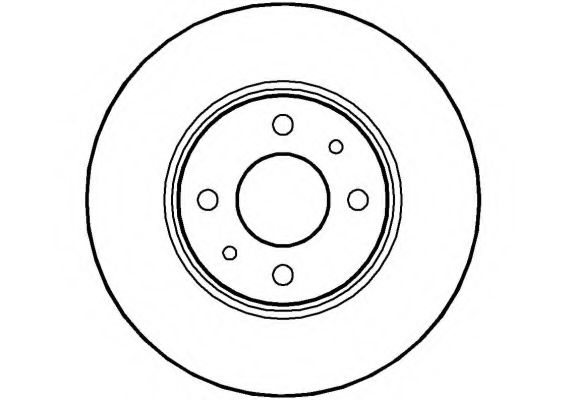 NATIONAL NBD453 Тормозной диск 