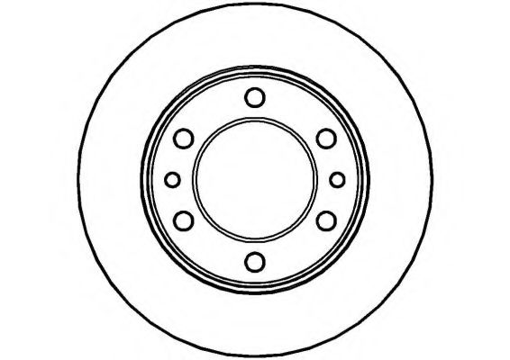 NATIONAL NBD577 Тормозной диск 