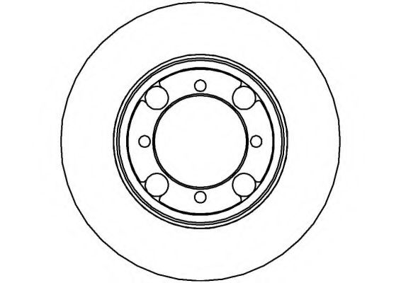 NATIONAL NBD587 Тормозной диск 