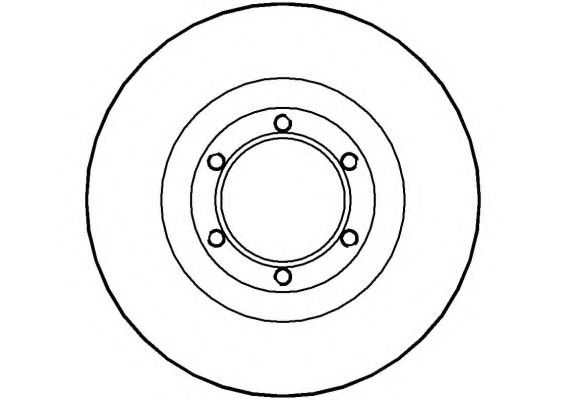 NATIONAL NBD592 Тормозной диск 