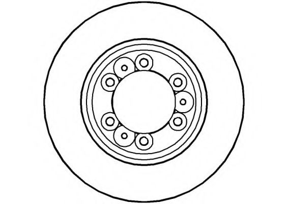 NATIONAL NBD593 Тормозной диск 