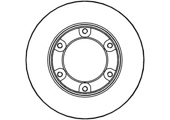 NATIONAL NBD605 Тормозной диск 