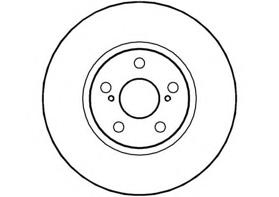 NATIONAL NBD749 Тормозной диск для TOYOTA (Тойота/тоета)