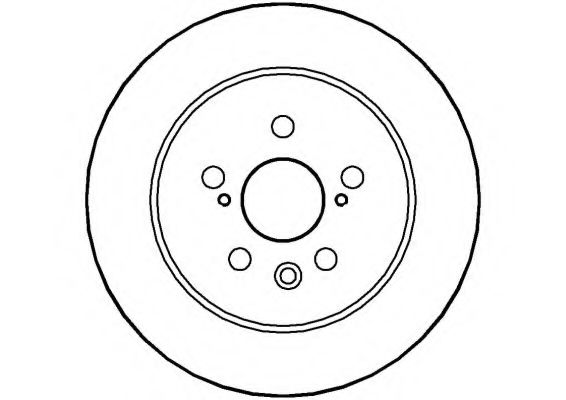 NATIONAL NBD750 Тормозной диск для TOYOTA (Тойота/тоета)