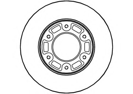 NATIONAL NBD849 Тормозной диск для TOYOTA (Тойота/тоета)