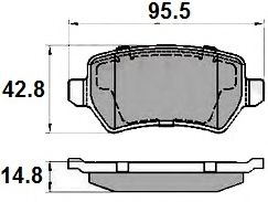 NATIONAL NP2007 Тормозные колодки для OPEL VITA C (Опель Vита c) NATIONAL NP2007 Тормозные колодки для OPEL VITA C (Опель Vита c)