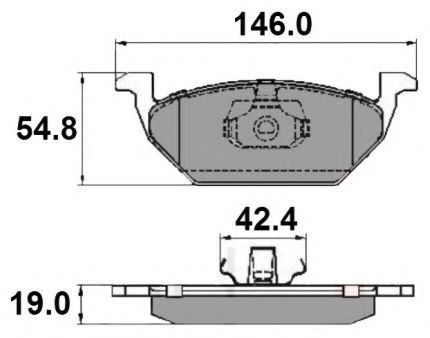 NATIONAL NP2039 Тормозные колодки для VOLKSWAGEN (Фольксваген) NATIONAL NP2039 Тормозные колодки для VOLKSWAGEN (Фольксваген)