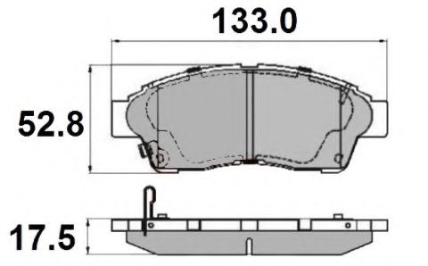 NATIONAL NP2095 Тормозные колодки для TOYOTA CARINA E (Тойота/тоета Карина е) NATIONAL NP2095 Тормозные колодки для TOYOTA CARINA E (Тойота/тоета Карина е)
