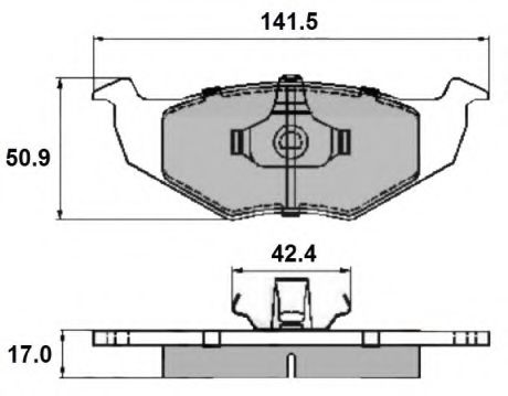 NATIONAL NP2147 Тормозные колодки для VOLKSWAGEN (Фольксваген) NATIONAL NP2147 Тормозные колодки для VOLKSWAGEN (Фольксваген)