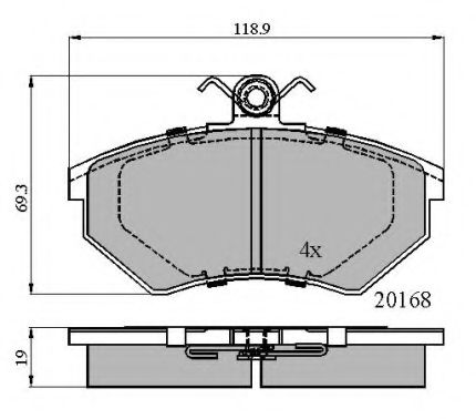 NATIONAL NP2532 Тормозные колодки для SEAT TOLEDO (Сеат Толэдо) NATIONAL NP2532 Тормозные колодки для SEAT TOLEDO (Сеат Толэдо)