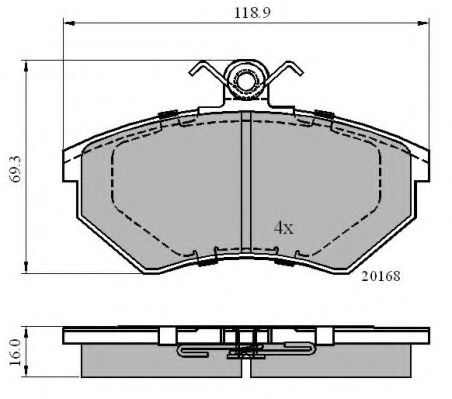 NATIONAL NP2600 Тормозные колодки для AUDI 80 (Ауди 80) NATIONAL NP2600 Тормозные колодки для AUDI 80 (Ауди 80)