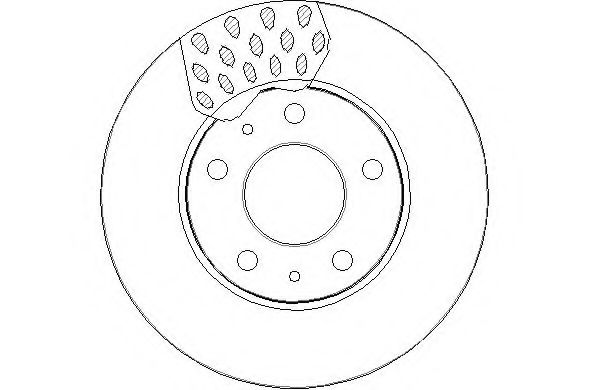 NATIONAL NBD1532 Тормозной диск для FIAT (Фиат)