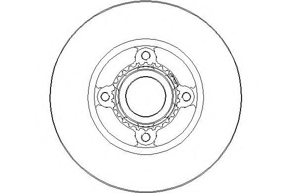 NATIONAL NBD1808 Тормозной диск 
