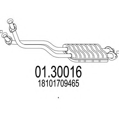 MTS 01.30016 Предглушитель выхлопных газов для BMW 7 (Бмв 7) MTS 01.30016 Предглушитель выхлопных газов для BMW 7 (Бмв 7)