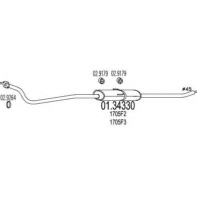 MTS 01.34330 Предглушитель выхлопных газов для PEUGEOT EXPERT (Пежо Эxпэрт) MTS 01.34330 Предглушитель выхлопных газов для PEUGEOT EXPERT (Пежо Эxпэрт)