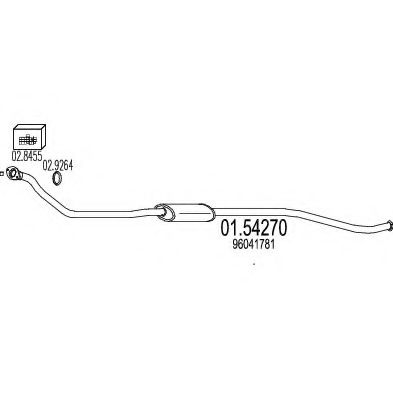 MTS 01.54270 Средний глушитель выхлопных газов для CITROëN (Cитроëн) MTS 01.54270 Средний глушитель выхлопных газов для CITROëN (Cитроëн)