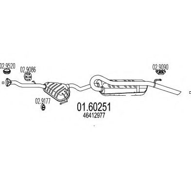 MTS 01.60251 Глушитель выхлопных газов конечный для LANCIA DEDRA SW (Лансиа/лянча Дэдра св) MTS 01.60251 Глушитель выхлопных газов конечный для LANCIA DEDRA SW (Лансиа/лянча Дэдра св)