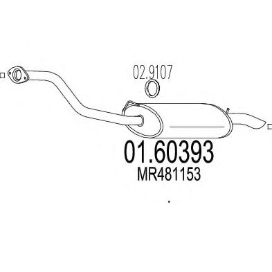 MTS 01.60393 Глушитель выхлопных газов конечный для MITSUBISHI SHOGUN III (Митсубиши/митсубиси Шогун 3) MTS 01.60393 Глушитель выхлопных газов конечный для MITSUBISHI SHOGUN III (Митсубиши/митсубиси Шогун 3)