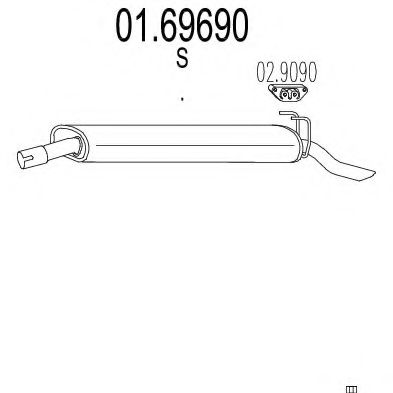 MTS 01.69690 Глушитель выхлопных газов конечный для LANCIA DEDRA SW (Лансиа/лянча Дэдра св) MTS 01.69690 Глушитель выхлопных газов конечный для LANCIA DEDRA SW (Лансиа/лянча Дэдра св)