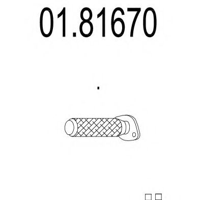 MTS 01.81670 Гофрированная труба, выхлопная система 