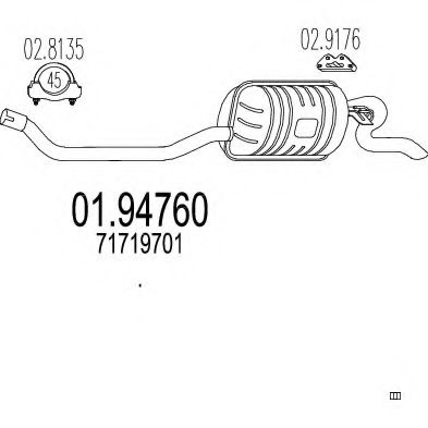 MTS 01.94760 Глушитель выхлопных газов конечный для LANCIA Y (Лансиа/лянча Ъ) MTS 01.94760 Глушитель выхлопных газов конечный для LANCIA Y (Лансиа/лянча Ъ)