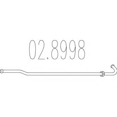 MTS 02.8998 Соединительные элементы, система выпуска для ALFA ROMEO 159 (Альфа ромео 159)