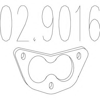 MTS 02.9016 Прокладка, труба выхлопного газа для MAZDA 323 C IV (Мазда 323 c иv) MTS 02.9016 Прокладка, труба выхлопного газа для MAZDA 323 C IV (Мазда 323 c иv)