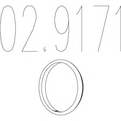 MTS 02.9171 Прокладка, труба выхлопного газа для OPEL (Опель) MTS 02.9171 Прокладка, труба выхлопного газа для OPEL (Опель)