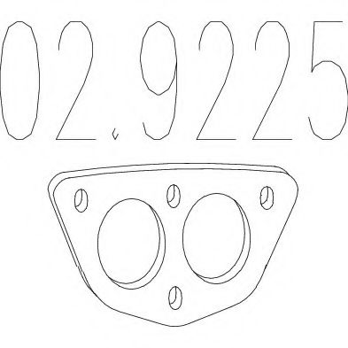 MTS 02.9225 Прокладка, труба выхлопного газа для FIAT PANDA (Фиат Панда) MTS 02.9225 Прокладка, труба выхлопного газа для FIAT PANDA (Фиат Панда)