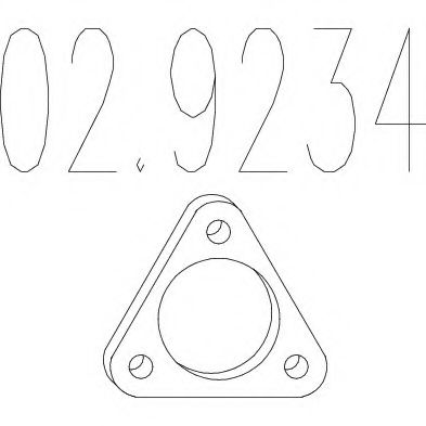 MTS 02.9234 Прокладка, труба выхлопного газа для RENAULT KANGOO RAPID (Рено Кангу рапид) MTS 02.9234 Прокладка, труба выхлопного газа для RENAULT KANGOO RAPID (Рено Кангу рапид)