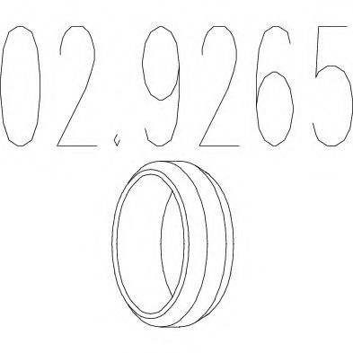 MTS 02.9265 Уплотнительное кольцо, труба выхлопного газа для CITROËN SYNERGIE (CитроËн Сънэргиэ) MTS 02.9265 Уплотнительное кольцо, труба выхлопного газа для CITROËN SYNERGIE (CитроËн Сънэргиэ)