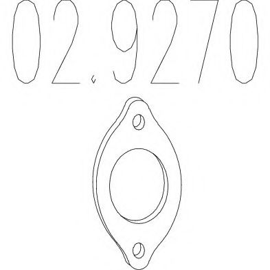 MTS 02.9270 Прокладка, труба выхлопного газа для FIAT 500 (Фиат 500) MTS 02.9270 Прокладка, труба выхлопного газа для FIAT 500 (Фиат 500)