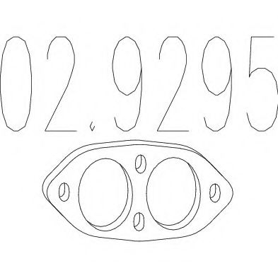 MTS 02.9295 Прокладка, труба выхлопного газа для OPEL (Опель) MTS 02.9295 Прокладка, труба выхлопного газа для OPEL (Опель)