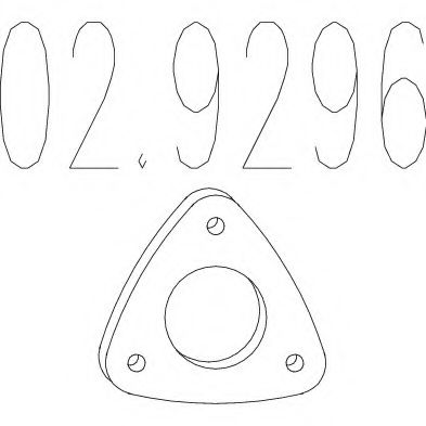 MTS 02.9296 Прокладка, труба выхлопного газа для OPEL (Опель) MTS 02.9296 Прокладка, труба выхлопного газа для OPEL (Опель)