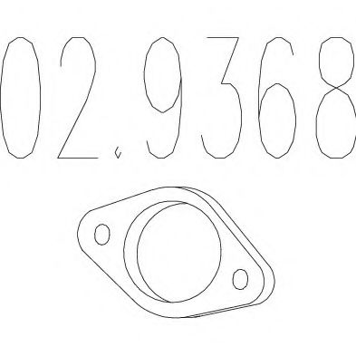 MTS 02.9368 Прокладка, труба выхлопного газа для RENAULT KANGOO RAPID (Рено Кангу рапид) MTS 02.9368 Прокладка, труба выхлопного газа для RENAULT KANGOO RAPID (Рено Кангу рапид)