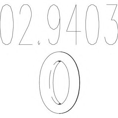 MTS 02.9403 Уплотнительное кольцо, труба выхлопного газа для MAZDA 323 F/P VI (Мазда 323 ф/п vи) MTS 02.9403 Уплотнительное кольцо, труба выхлопного газа для MAZDA 323 F/P VI (Мазда 323 ф/п vи)