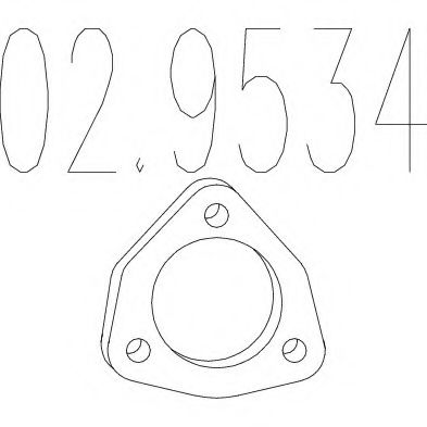 MTS 02.9534 Прокладка, труба выхлопного газа для OPEL ASTRA H (Опель Астра н) MTS 02.9534 Прокладка, труба выхлопного газа для OPEL ASTRA H (Опель Астра н)