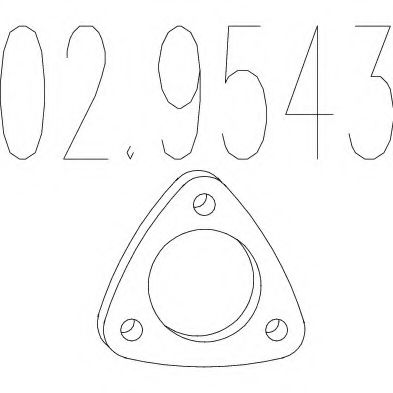 MTS 02.9543 Прокладка, труба выхлопного газа для FIAT IDEA (Фиат Идэа) MTS 02.9543 Прокладка, труба выхлопного газа для FIAT IDEA (Фиат Идэа)