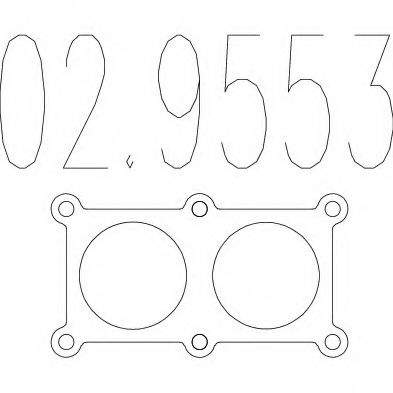 MTS 02.9553 Прокладка, труба выхлопного газа для AUDI A3 (Ауди А3) MTS 02.9553 Прокладка, труба выхлопного газа для AUDI A3 (Ауди А3)