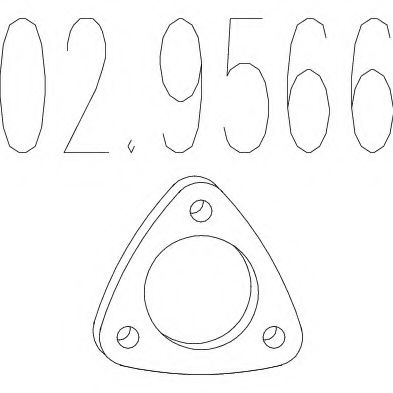 MTS 02.9566 Прокладка, труба выхлопного газа для FIAT PANDA (Фиат Панда) MTS 02.9566 Прокладка, труба выхлопного газа для FIAT PANDA (Фиат Панда)