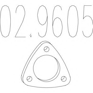 MTS 02.9605 Прокладка, труба выхлопного газа для PEUGEOT RANCH (Пежо Ранч) MTS 02.9605 Прокладка, труба выхлопного газа для PEUGEOT RANCH (Пежо Ранч)