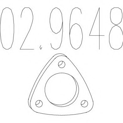 MTS 02.9648 Прокладка, труба выхлопного газа для FIAT RITMO III (Фиат Ритмо 3) MTS 02.9648 Прокладка, труба выхлопного газа для FIAT RITMO III (Фиат Ритмо 3)