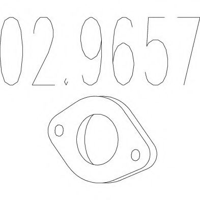 MTS 02.9657 Прокладка, труба выхлопного газа для FORD MONDEO (Форд Мондэо) MTS 02.9657 Прокладка, труба выхлопного газа для FORD MONDEO (Форд Мондэо)