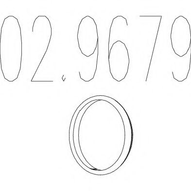 MTS 02.9679 Прокладка, труба выхлопного газа для FORD FIESTA IV (Форд Фиеста 4) MTS 02.9679 Прокладка, труба выхлопного газа для FORD FIESTA IV (Форд Фиеста 4)