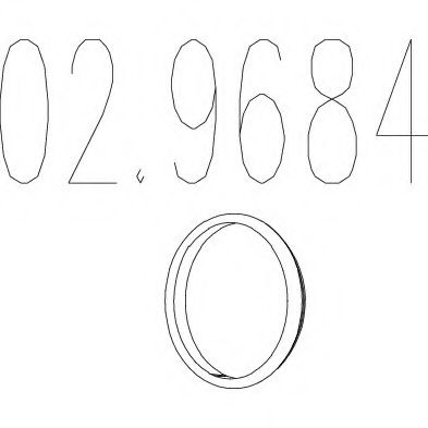 MTS 02.9684 Прокладка, труба выхлопного газа для FORD FUSION (Форд Фьюжн) MTS 02.9684 Прокладка, труба выхлопного газа для FORD FUSION (Форд Фьюжн)