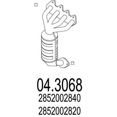 MTS 04.3068 Катализатор для HYUNDAI GETZ PRIME (Хендай Гэтз примэ) MTS 04.3068 Катализатор для HYUNDAI GETZ PRIME (Хендай Гэтз примэ)